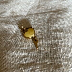 Gold and Amber Pendant